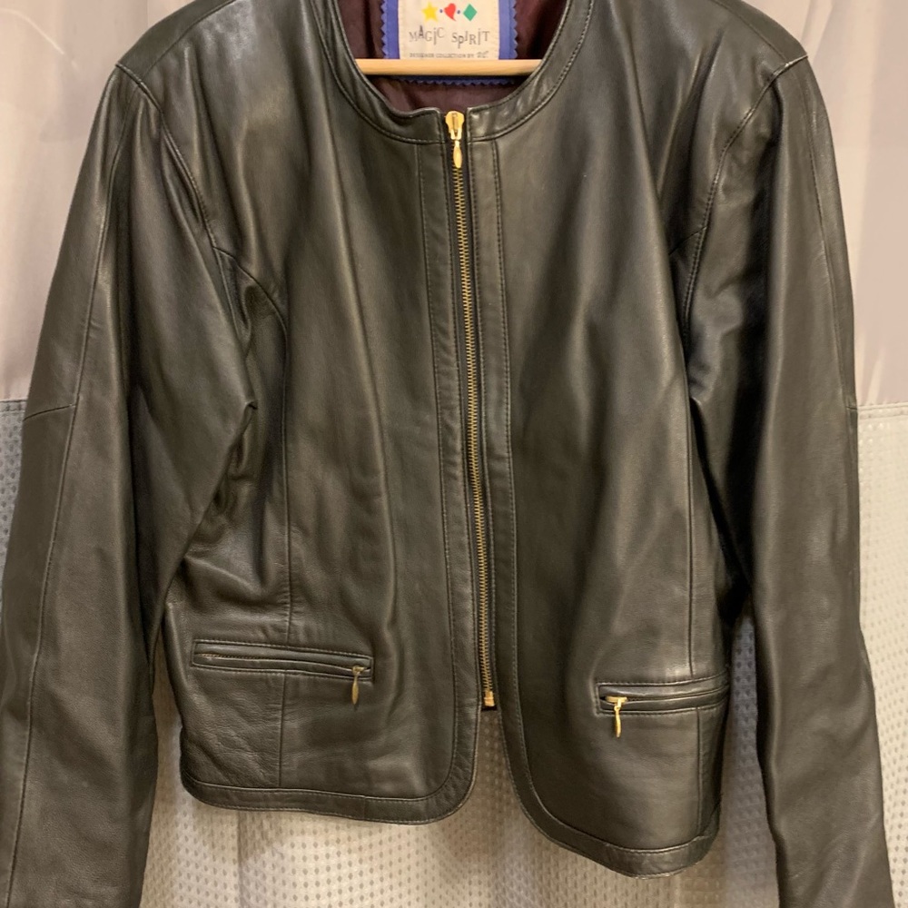 Leather jacket